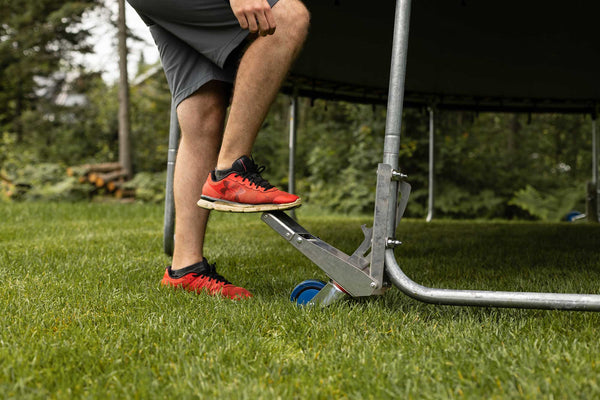 Déplacez enfin votre trampoline seul !
